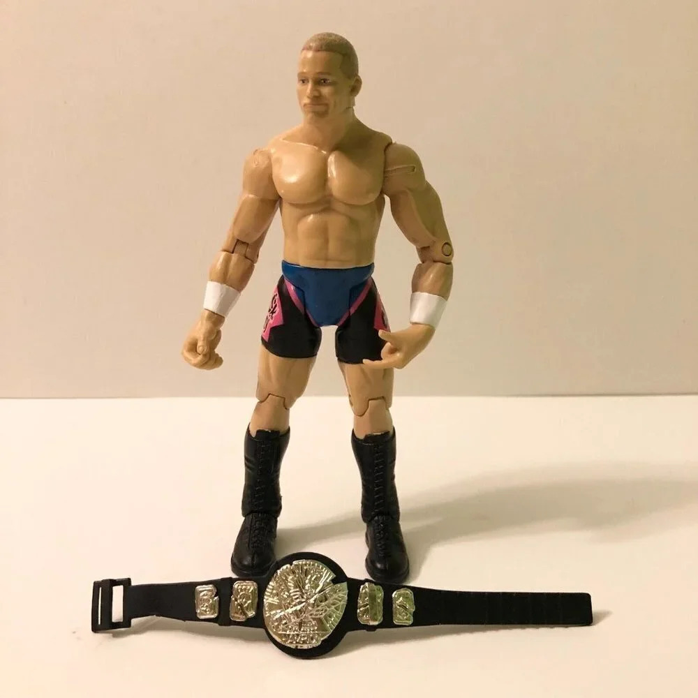 1999 Crash Holly Jakks Pacific Titan Tron Live WWE Wrestling Figure and Belt